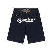 SP5DER V3 LOGO DENIM SHORT
