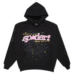 Sp5der P*NK Hoodie Black V2