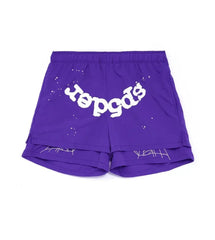 OG WEB SP5DER SHORTS PURPLE