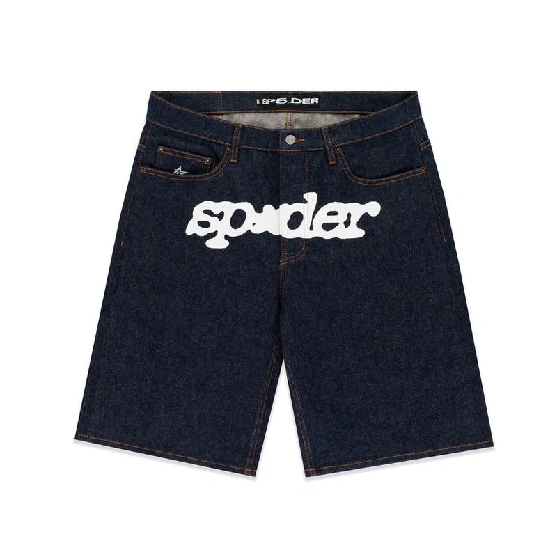 SP5DER V3 LOGO DENIM SHORT