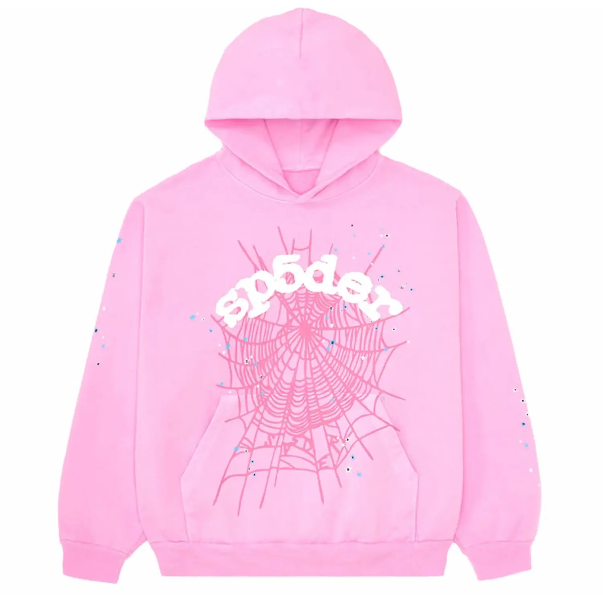 Sp5der OG Web Hoodie Pink